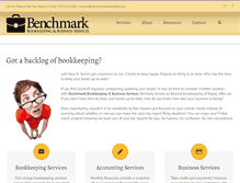 Tablet Screenshot of benchmarkbookkeeper.com